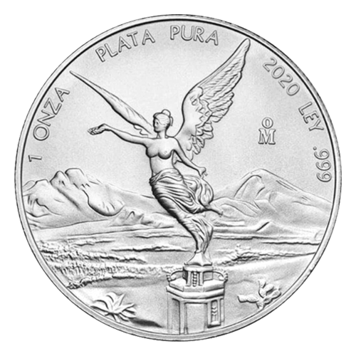Pièce 1 once d'argent Libertad mexicaine 2020