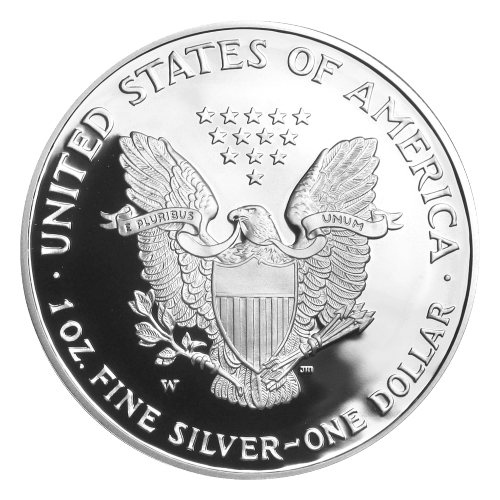 Pièce 1 once d'argent Épreuve numismatique Aigle américain 2002 | Monnaie des États-Unis