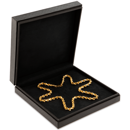 Collier en or 22 carats de style torsadé de 40,8 grammes