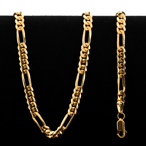 59.6 gram 22 kt Rounded Figarucci Style Gold Necklace
