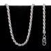 26.5 gram Twisted Rope Style Sterling Silver Necklace