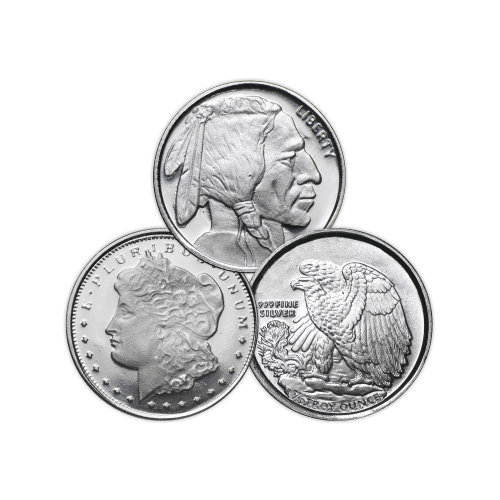 1/10 oz Assorted Silver Round