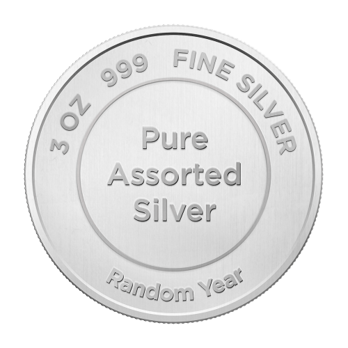 3 oz Assorted Silver Round