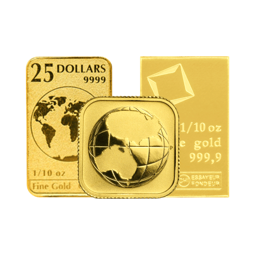 1/10 oz Assorted Gold Bar