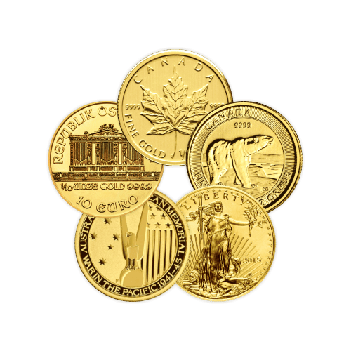 1/10 oz Assorted Gold Coin