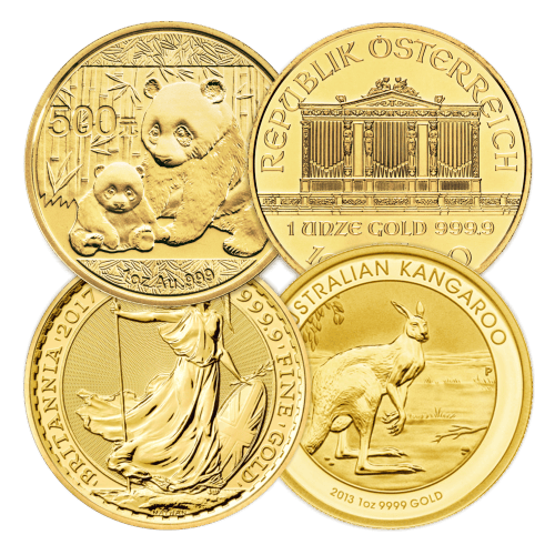 Pièce 1 once d'or diverse