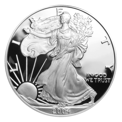 Pièce 1 once d'argent Épreuve numismatique 2004 | Monnaie des États-Unis