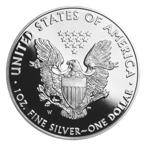 Pièce 1 once d'argent Épreuve numismatique Aigle américain 2008 | Monnaie des États-Unis