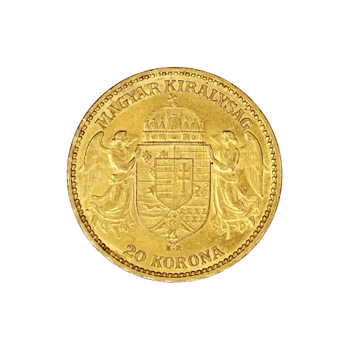 Pièce d'or 20 couronnes hongroise d'année aléatoire