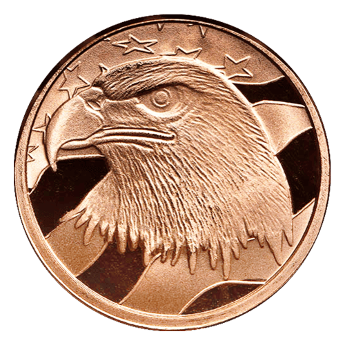 1 oz Eagle Copper Round | Silvertowne Mint