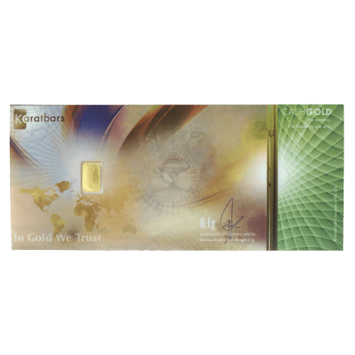 0.1 gram KaratPay CashGold Gold Bar