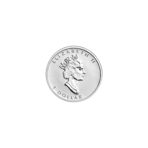 Pièce 1/2 once de platine Feuille d'érable canadienne Année aléatoire
