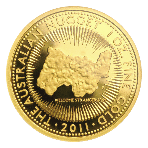 Pièce 1 once d'or Épreuve numismatique Pépite australien 2011 | Monnaie de Perth