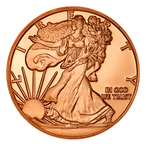 1 oz American Silver Eagle Copper Round | Silvertowne Mint