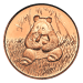 Ronde 1 once de cuivre Panda | Monnaie de SilverTowne