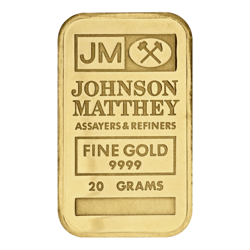 20 gram Vintage Gold Bar | Johnson Matthey