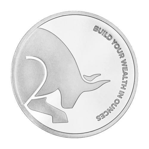 Ronde 1 once d'argent Silver Gold Bull