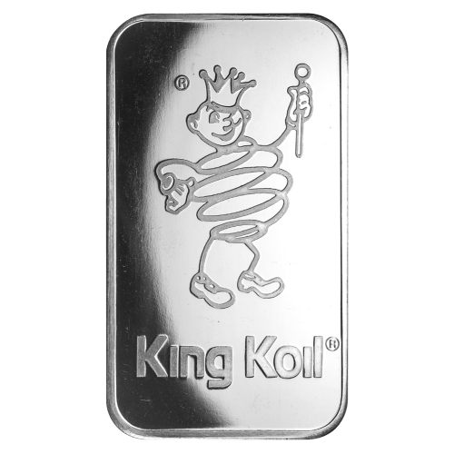 1 oz King Koil Silver Bar | Johnson Matthey
