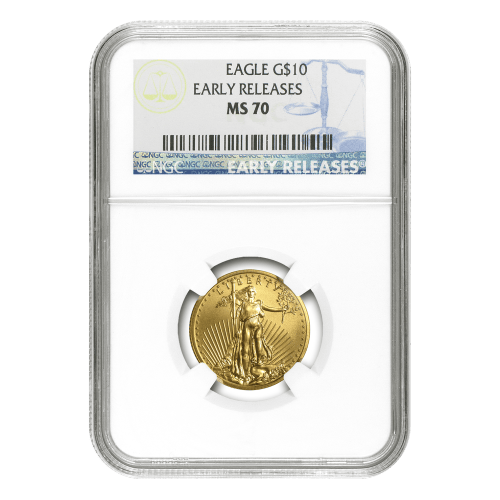 Pièce 1/4 once d'or MS-70 NGC Aigle américain Année aléatoire | Monnaie des États-Unis