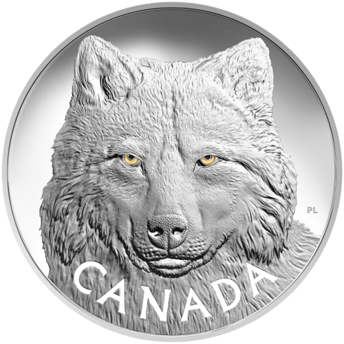 1 kilo 2017 In The Eyes of the Timber Wolf Silver Coin | Royal Canadian Mint