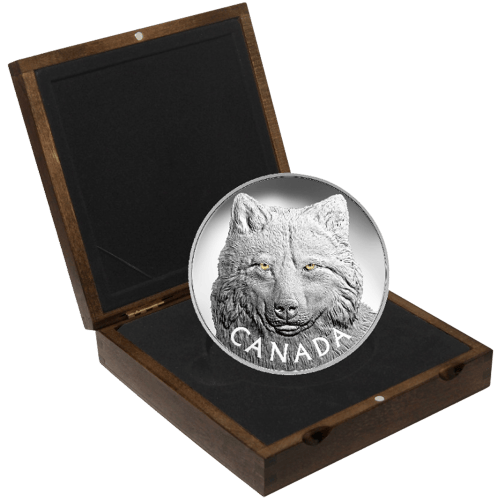 1 kilo 2017 In The Eyes of the Timber Wolf Silver Coin | Royal Canadian Mint