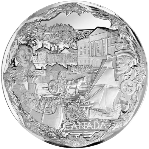1 kilo 2008 Vancouver Olympic Games: Towards Confederation Silver Coin | Royal Canadian Mint