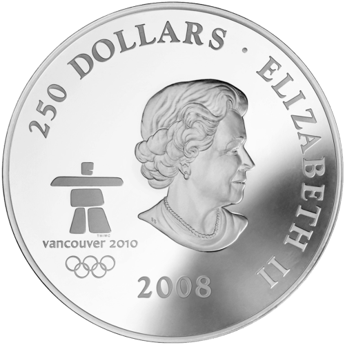 1 kilo 2008 Vancouver Olympic Games: Towards Confederation Silver Coin | Royal Canadian Mint