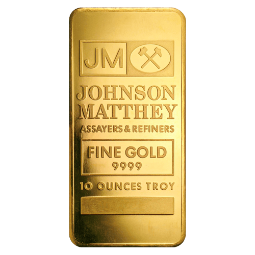 10 oz Gold Bar | Johnson Matthey