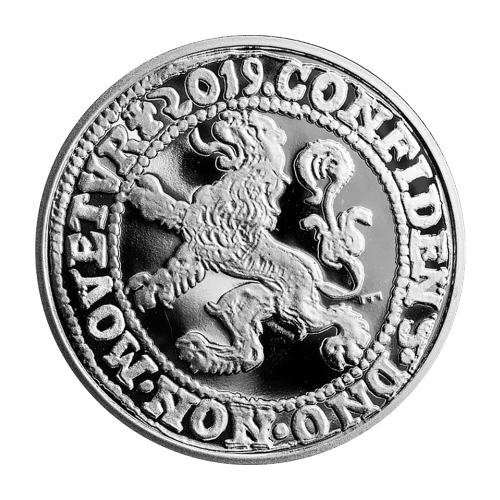 Pièce 1 once d'argent Refrappée Dollar Lion 2019 Monnaie royale néerlandaise