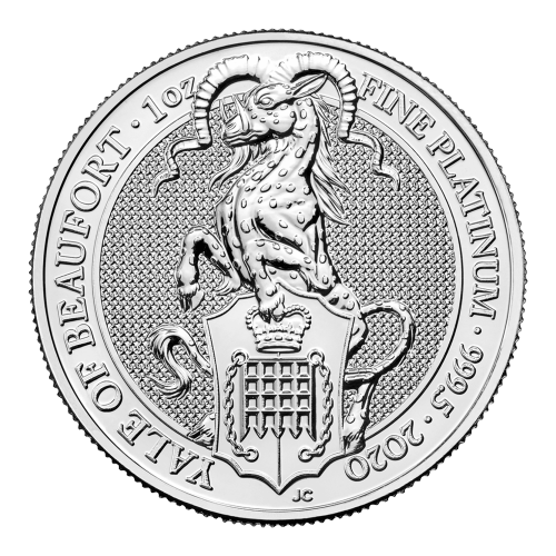1 oz 2020 Queen's Beasts Yale of Beaufort Platinum Coin | The Royal Mint