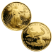 Ensemble de 5 pièces d'argent et d'or épreuve numismatique Aigle américain Année aléatoire