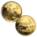 Ensemble de 5 pièces d'argent et d'or épreuve numismatique Aigle américain Année aléatoire