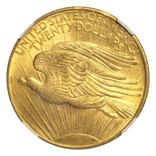 Random Year $20 Saint-Gaudens Double Eagle No Motto MS-62 Gold Coin | United States Mint