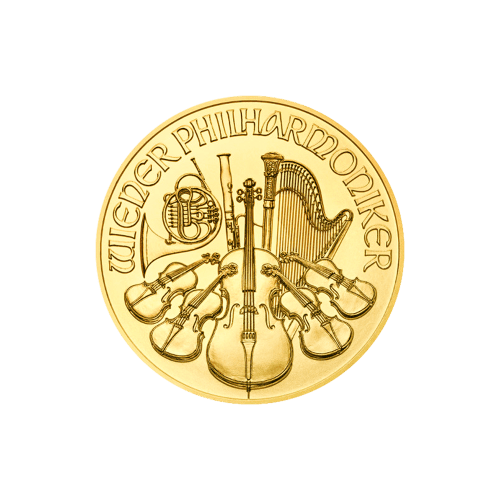 Pièce 1/4 once d'or Philharmonique autrichienne Année aléatoire | Monnaie autrichienne