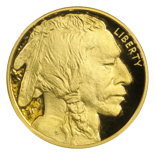 Pièce 1 once d'or Épreuve numismatique MS-70 Bison américain Année aléatoire | Monnaie des États-Unis