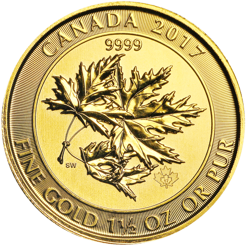 1.5 oz Random Year Canadian Maple Leaf Superleaf Gold Coin | Royal Canadian Mint