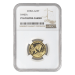 Pièce 1/4 once d'or ultra camée NGC PF-67 Panda Chine Année aléatoire