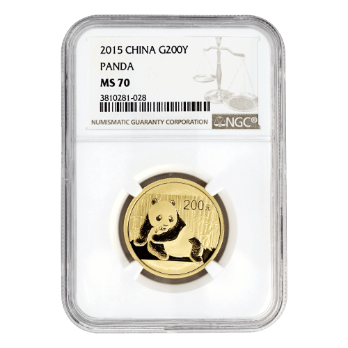 1/2 oz 2015 Chinese Panda NGC MS-70 Gold Coin | Chinese Mint