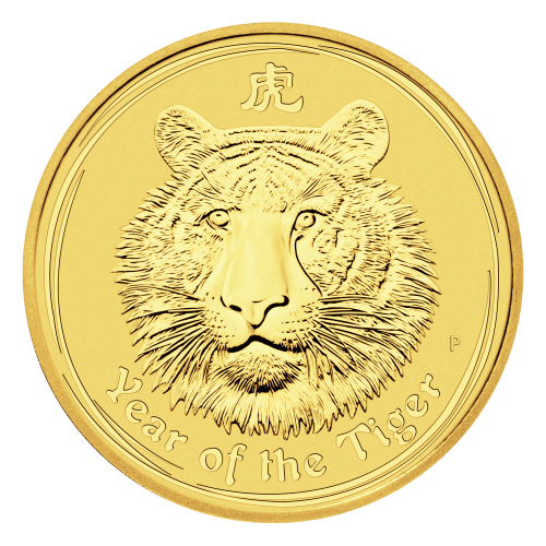 1/2 oz 2010 Lunar Year of the Tiger Gold Coin | Perth Mint