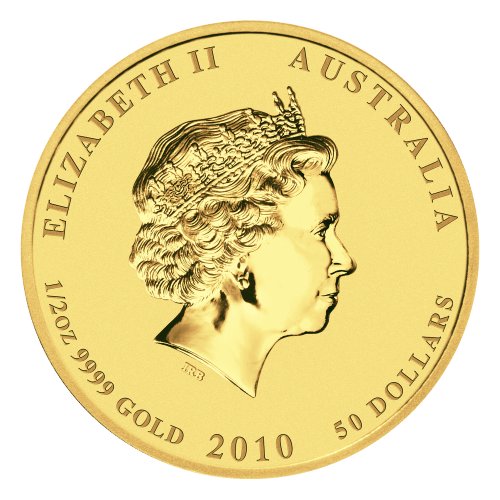 1/2 oz 2010 Lunar Year of the Tiger Gold Coin | Perth Mint
