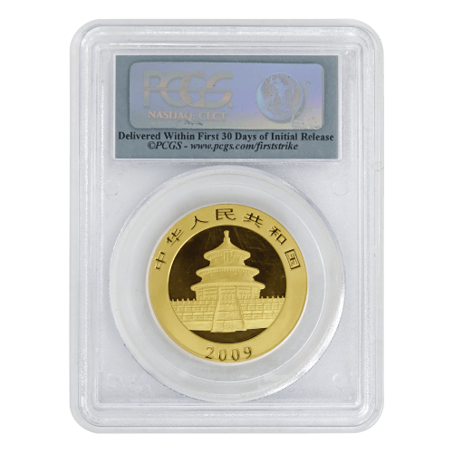 Pièce 1 once or MS-69 PCGS Panda Chine 2009 | Monnaie chinoise