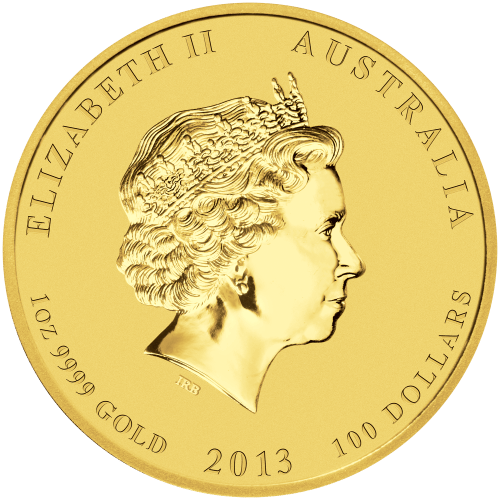 Pièce 1 once d'or Lunaire Année du Serpent 2013 | Monnaie de Perth