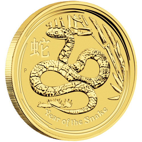 Pièce 1 once d'or Lunaire Année du Serpent 2013 | Monnaie de Perth