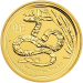 Pièce 1 once d'or Lunaire Année du Serpent 2013 | Monnaie de Perth