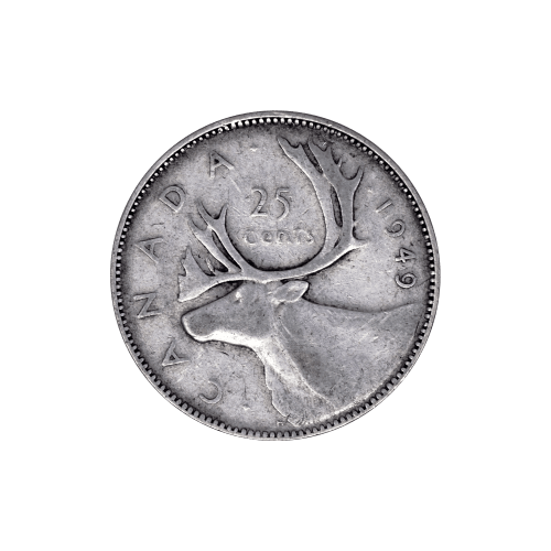 Random Year Canadian Circulation Quarter Dollar 80% Silver Coin | Royal Canadian Mint