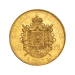 Pièce d'or 50 francs français Napoléon III d'année aléatoire