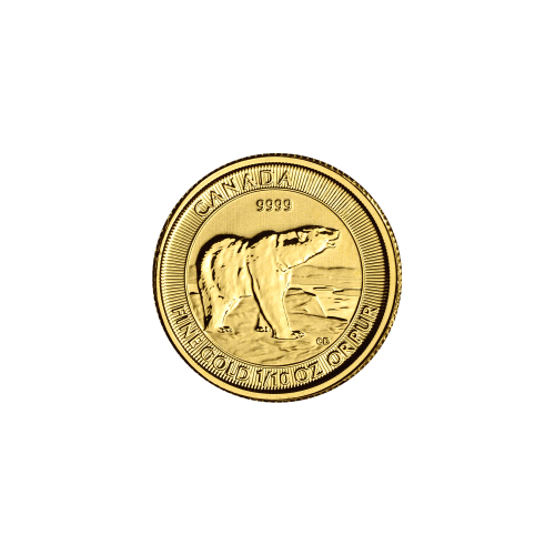 Pièce 1/10 once Ours polaire Année aléatoire | Monnaie royale canadienne