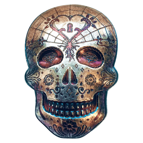 10 oz Hand Poured Silver Skull | Monarch Precious Metals