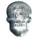 10 oz Hand Poured Silver Skull | Monarch Precious Metals
