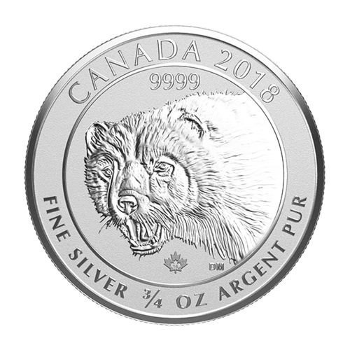 3/4 oz 2018 Canadian Wolverine Silver Coin | Royal Canadian Mint